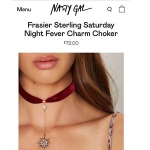 Nasty gal Frasier Sterling Saturday Night Choker