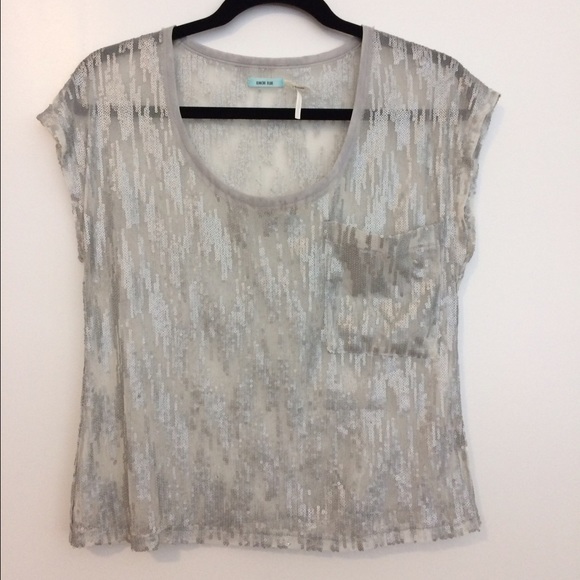 Kimchi Blue/Urban Outfitters silver holiday shirt