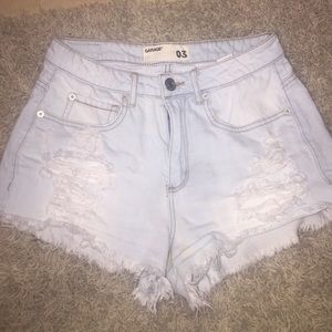 Garage High waisted jean shorts