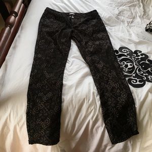 Black Lace Pants