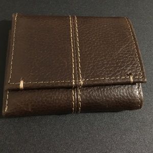 Brown leather wallet