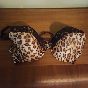 *$5 Sale* Leopard print with black lace bra
