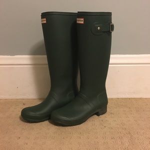 Green hunter boots