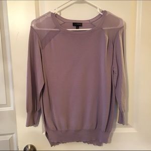 The Limited- Sheer Shoulder Sweater