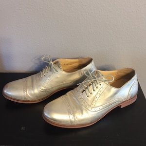 Cole Haan metallic shoes