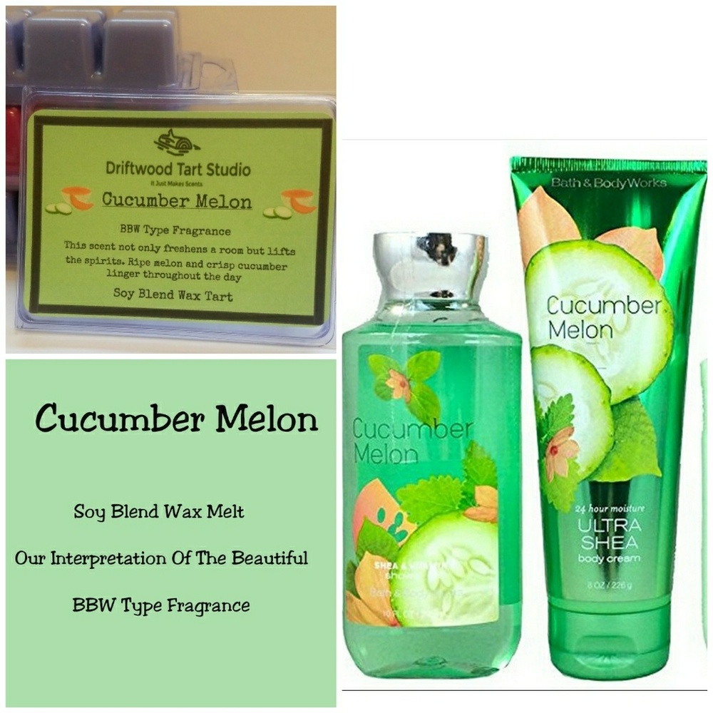 Cucumber melon BBW type soy blend wax tart/ melt