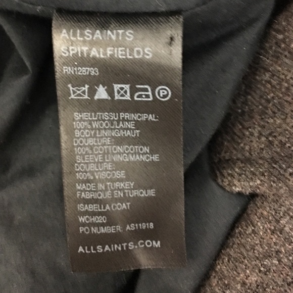 All Saints Coat - Picture 3 of 4