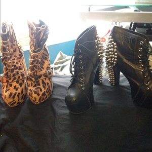 Black Jeffery Campbell Bootie