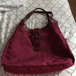 Maroon Coach Bag