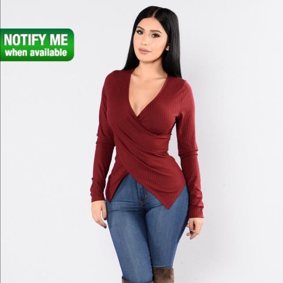 FINAL PRICE 🌹Be Together Top - Burgundy