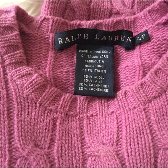 Ralph Lauren Cable knit sweater. - Picture 2 of 4