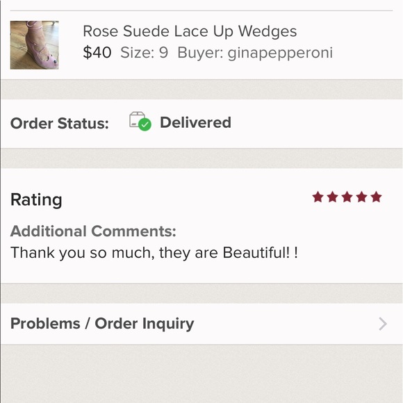 Chloe Blush Suede Lace Up Wedges 💕1 Left Sale - Picture 5 of 5