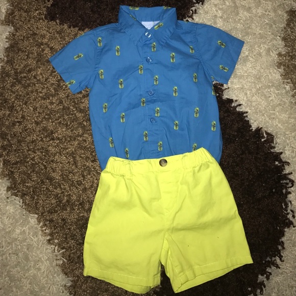 Children's Place baby pineapple outfit