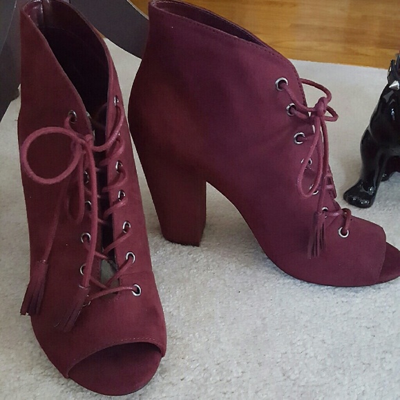 Lace-Up Tassel Bootie