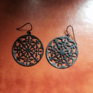 Black Cutout earrings