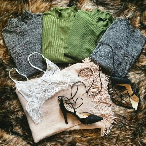 Ribbed Knit Sweaters