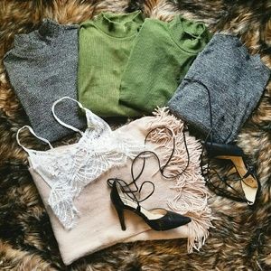 Ribbed Knit Sweaters
