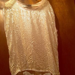Gold Sequins Top