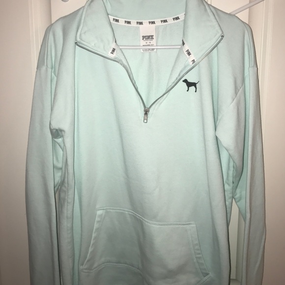 Baby blue quarter zip