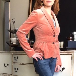J Crew Salmon Peplum Blazer Size 2