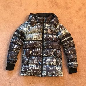 Diesel boy's down jacket size 10/12