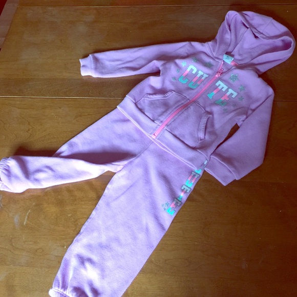 Toddler girl sweat suit 18 month