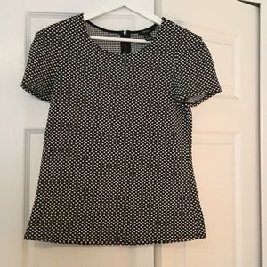 *SOLD*Polka dot embellished sleeve top