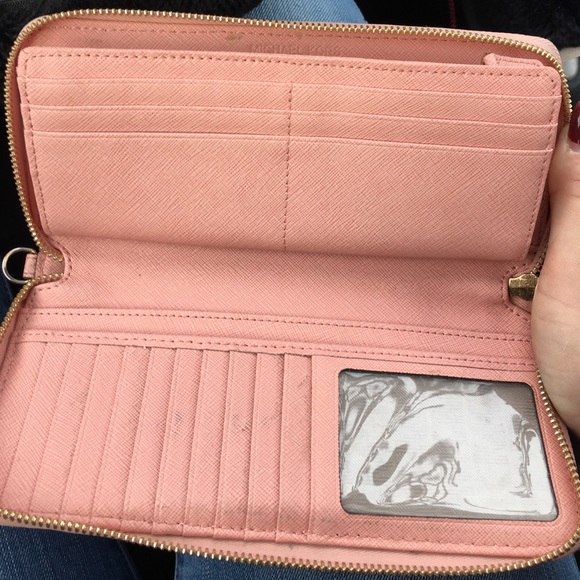 Ballet pink Michael Kors Jet Set wallet - Picture 3 of 4