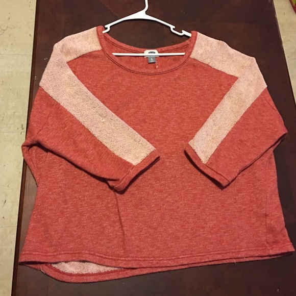 Rustic red oversized sweater