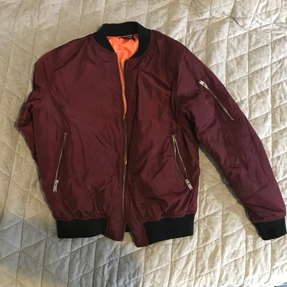 Missguided burgundy bomber