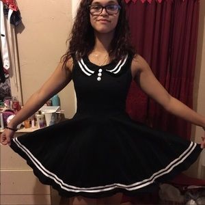 Make me an Offer-Hot Topic Sailor Dress (Black)