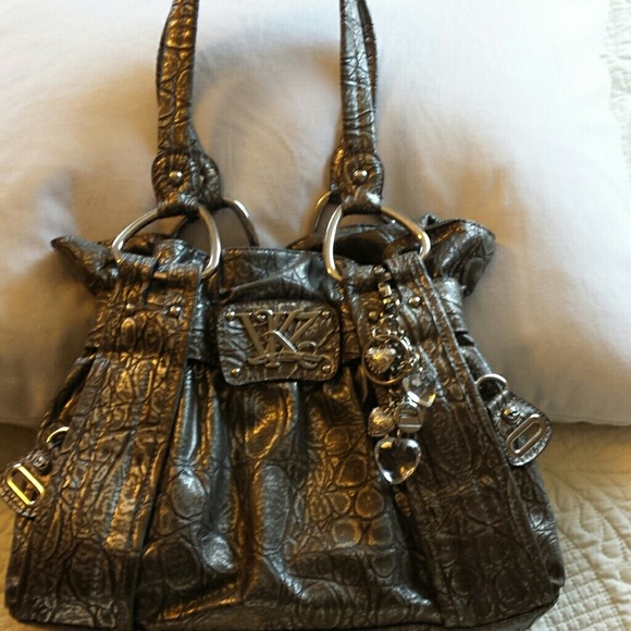 Kathy Van Zeeland Silver Purse