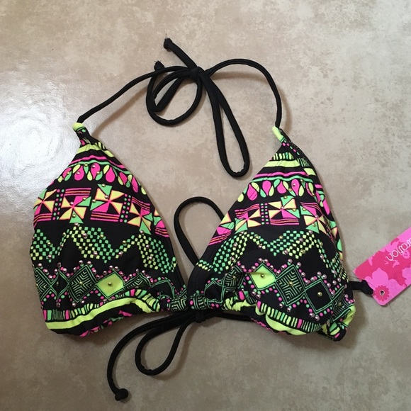 Xhiliration Swim Top. SUPER cute! Size L