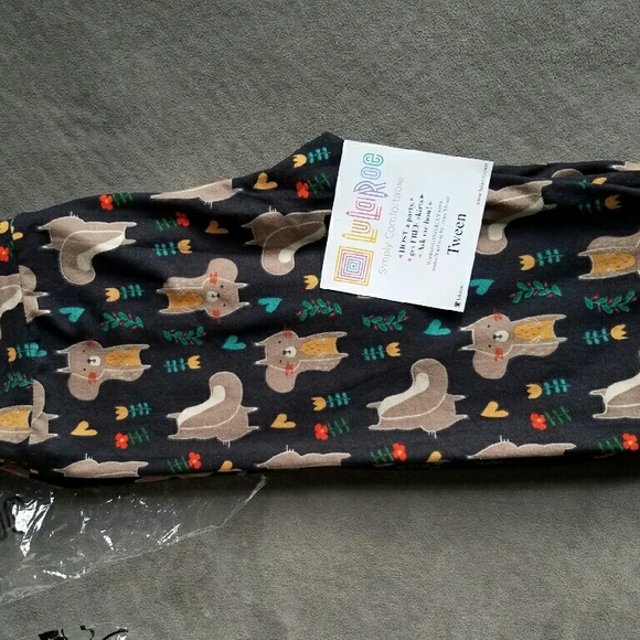 Tween Lularoe Squirrel Leggings UNICORN