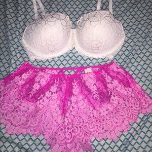 Victoria's Secret Bra and Lace Shortie