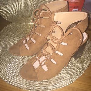 Forever 21 Brown Suede Heels