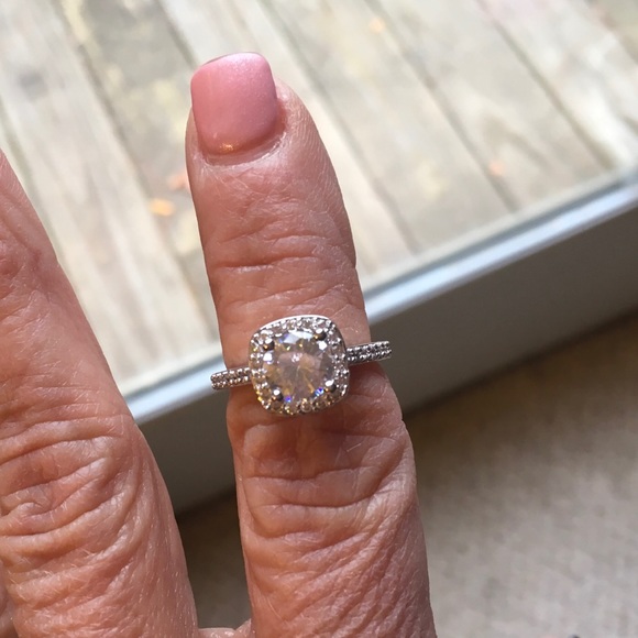 Petite Simulated Diamond Ring Size 6