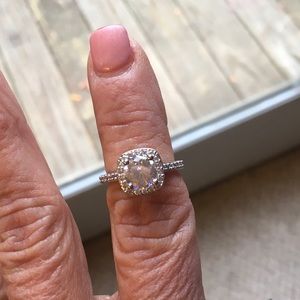 Petite Simulated Diamond Ring Size 6