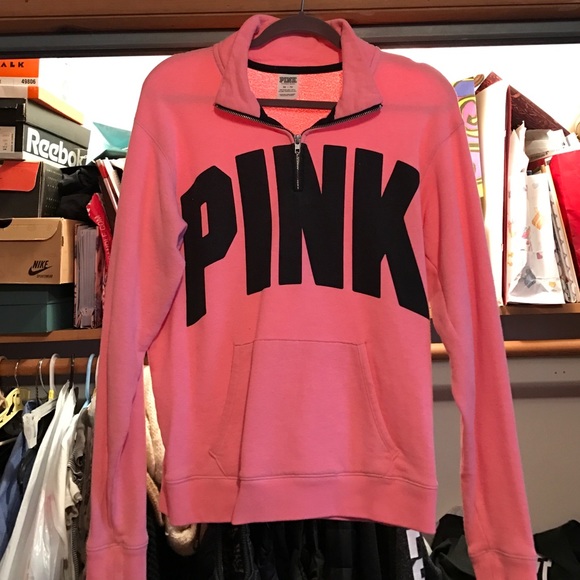 Pink half zip