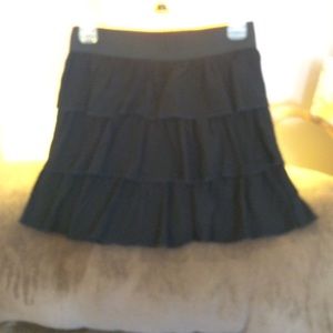 Black layered skirt