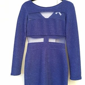 BCBGENERATION Cut-out Royal Blue Dress