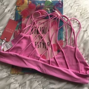 NWT Moana Bikini Pink Swimsuit Top