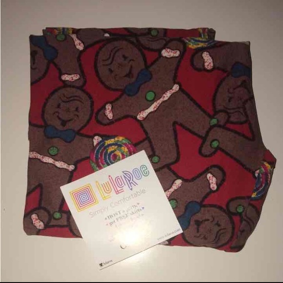 LuLaRoe OS Gingerbread Holiday Leggings