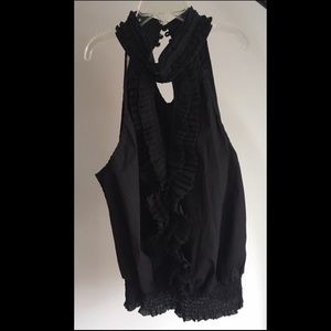 Romeo & Juliet Couture sleeveless tuxedo top