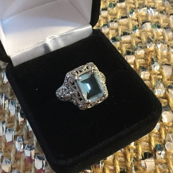 Estate Jewelry - Antique Style Genuine Topaz Ring