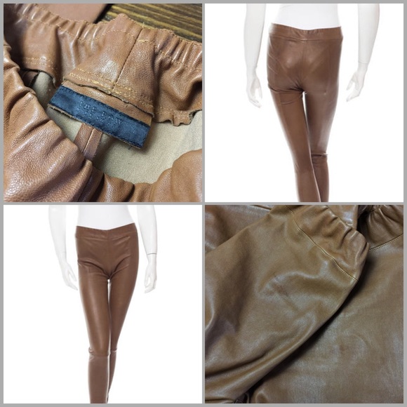 NFS: The Row Brown Lambskin Leather Skinny - Picture 4 of 4