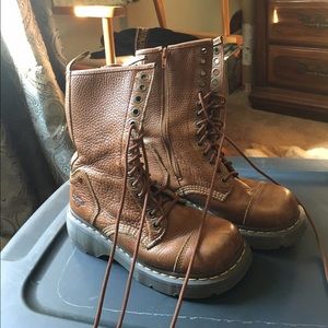 Dr. Martens lace up combat boots