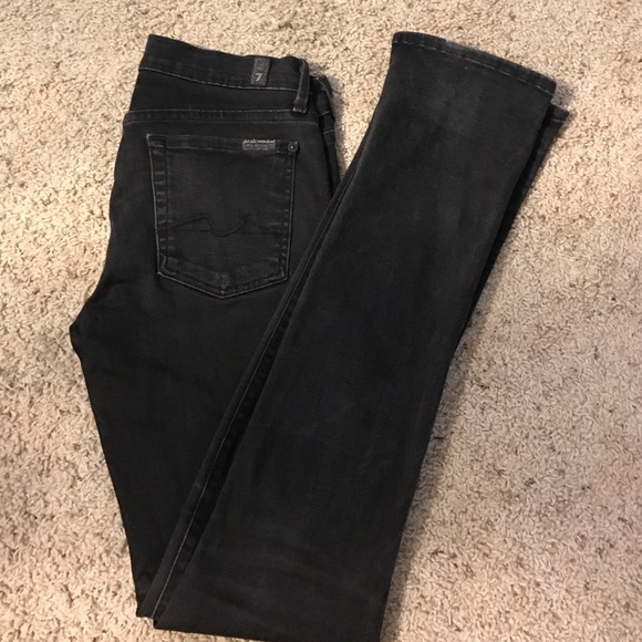 Black seven jeans size 27 petite