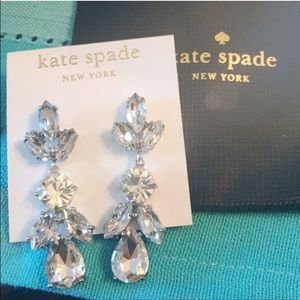 Kate Spade silver chandelier earrings