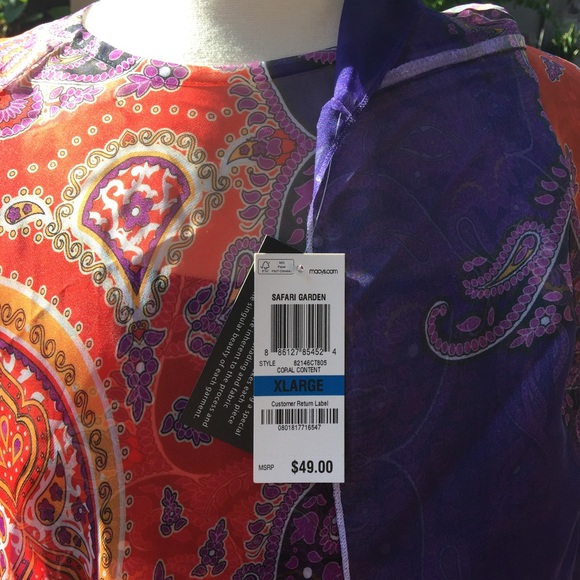 Paisley purple shawl with matching tank. - Picture 3 of 3